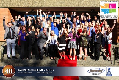 American Income-Altig named #1 Best Workplace in Washington by Puget Sound Business Journal