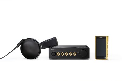 Sony's new Signature Series: reference standard MDR-Z1R headphones, NW-WM1Z and NW-WM1A Walkman(r) players, and TA-ZH1ES headphone amplifier.