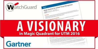 Gartner positions WatchGuard as the only company in the Visionaries quadrant