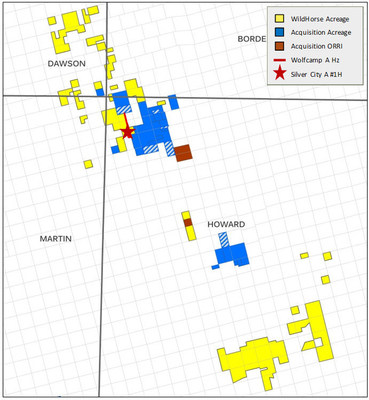 CPE Acreage Map including acquired acreage in Howard County within the Midland Basin of the Permian basin