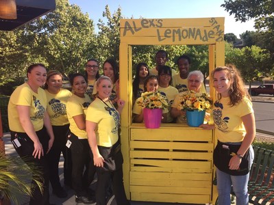 Applebee's Neighborhood Grill & Bar restaurants raised a record of more than $1.2 million for Alex's Lemonade Stand Foundation, an organization that funds childhood cancer research.