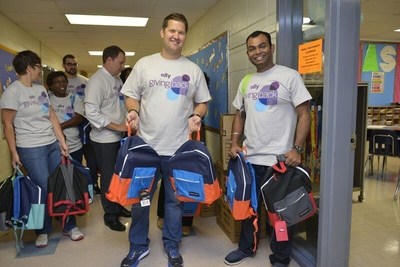 Ally volunteers delivered backpacks and school supplies to all Hidden Valley Elementary students.