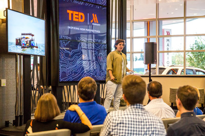 Marriott Hotels partners with TED, the non-profit devoted to ideas worth spreading. This relationship brings creatively curated TED Talks, blogs and original quotes to hotel guests worldwide.