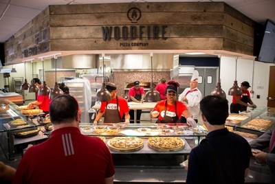 Woodfire Pizza Company was designed in-house by Sodexo at Liberty University. It is one of six new dining options that Sodexo brought to Montview Student Union this semester.