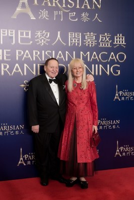 Dr. Miriam Adelson joins Mr. Sheldon G. Adelson on the red carpet Tuesday at the grand opening celebration of The Parisian Macao. 