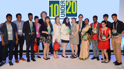 Winners of the 2nd annual 10 Under 20: Young Innovators to Watch awards, at CE Week New York.