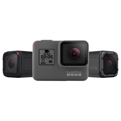 GoPro's all-new HERO5 line of cameras.
