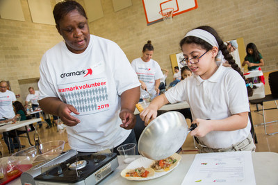 Thousands of Aramark associates, including chefs, nutritionists and dietitians, are volunteering at community centers and nonprofit groups around the globe today, as part of Aramark Building Community Day (ABC Day), the company's global day of service. Part of Aramark's ongoing commitment to health and wellness, ABC Day invites company associates to unite to inspire families worldwide to make healthy food, nutrition and lifestyle choices.