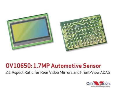 OmniVision's OV10650 is a new wide-format image sensor that captures high quality color images and video in a 2:1 aspect ratio.