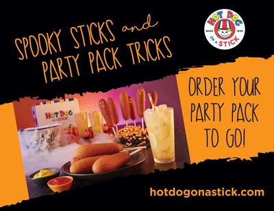 Celebrate Halloween with Spooky Sticks and Party Pack Tricks at Hot Dog on a Stick.