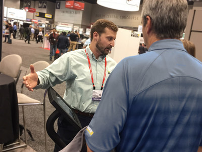 Alex Herbert discusses industrial automation challenges with attendees last year at The Automation Fair.