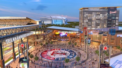 Texas Live! will set a new standard in sports-anchored developments and will include 200,000 square feet of best-in-class local, regional and national dining and entertainment; an upscale, full-service 300-room convention hotel; a 35,000 square foot meeting/convention facility; and a 5,000-capacity outdoor event pavilion in the first phase of development.