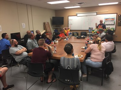 A group of injured veterans joined Wounded Warrior Project for a DIY workshop and learned about repair and upkeep for lawn maintenance equipment.