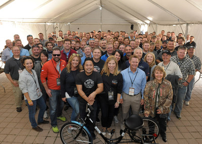 Vista Outdoor employees volunteered to build bikes that were donated to the National Ability Center to help those in need