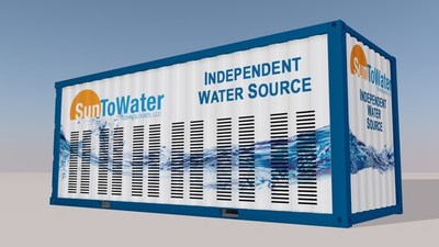 SunToWater's Commercial Water Generator is capable of producing up to 4000 gallons per day.