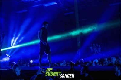 Former UFC Light Heavyweight Champion, Lyoto Machida, walks out on the catwalk before his fight at the First Annual Submit Cancer Charity Event.
