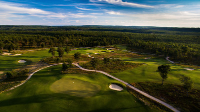 The Loop at Forest Dunes in Roscommon, Michigan is a first-of-its kind reversible course built by Tom Doak that features two distinct layouts using the same 18 greens but playing clockwise one day and counterclockwise the next.  Photo courtesy of Brian Walters.
