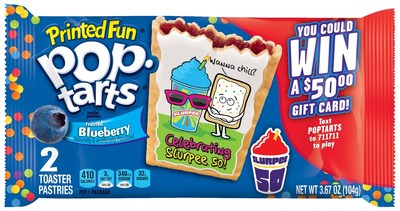 Limited Edition Printed Fun Pop-Tarts(R) Frosted Blueberry