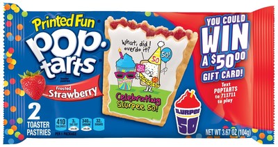 Limited Edition Printed Fun Pop-Tarts(R) Frosted Strawberry