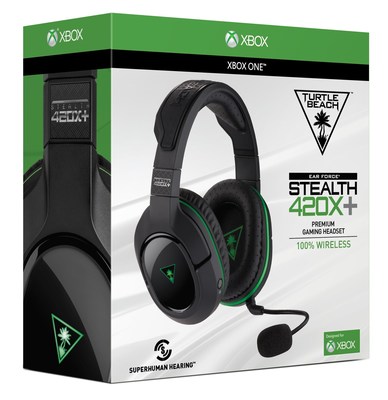 Turtle Beach's STEALTH 420X+ gaming headset is 100% wireless for Xbox One and now features Superhuman Hearing in addition to a ton of features no gamer should be without. Available at participating retailers nationwide on Sunday, October 2, 2016 for a MSRP of $149.95.