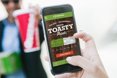 Toasty Points, allows guests to earn and redeem points for free Quiznos menu items at locations across the country.