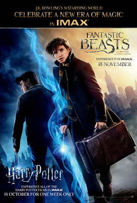 Warner Bros. Pictures' Entire Harry Potter Franchise To Be Released In IMAX(R) Theatres For Exclusive One-Week Engagement Beginning Oct. 13