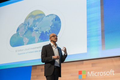 Microsoft CEO Satya Nadella, speaking to 2000 business leaders, developers and entrepreneurs in Dublin, Ireland today, shared new details about cloud investments  in Europe, saying the company has more than doubled cloud capacity on the continent in the past year, investing more than USD $3 billion to date. Microsoft also launched a new book, A Cloud for Global Good, that outlines a roadmap for working with policymakers to build a cloud that is trusted, responsible and inclusive. The remarks came at the start of a four-day trip to Europe to meet with leaders in Ireland, France, Germany and the UK.