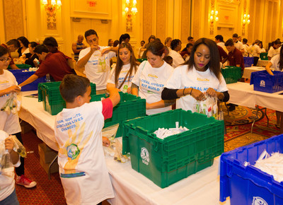 On Saturday, October 1, Las Vegas Sands hosted its third annual hygiene kit build with nonprofit organization Clean the World in Las Vegas. More than 600 community volunteers and team members from The Venetian, The Palazzo and Sands Expo Center worked together to build 35,000 hygiene kits to benefit people in need in the Las Vegas community. Las Vegas Sands will host build events at all of its properties globally in 2016 to build a total of 100,000 kits for Clean the World.