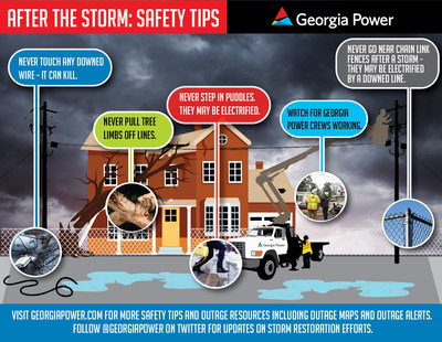 Important safety tips from Georgia Power as Hurricane Matthew moves through coastal Georgia.