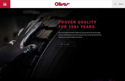 Oliver Rubber Launches New, More User-Friendly Brand Website
