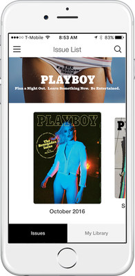 Playboy magazine made its debut in the iTunes App and Google Play stores today.