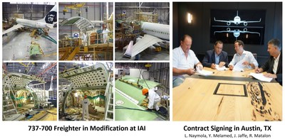 Boeing 737-700 Freighter In Modification & 737NGF Contract Signing