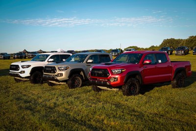 The 2017 Toyota Tacoma TRD Pro shows off its off-road prowess at the 2016 Texas Auto Writers Association's (TAWA) Texas Truck Rodeo, winning the Mid-size Pickup Truck of Texas award.