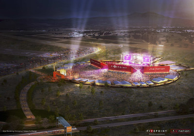 Artist Rendering of FivePoint and Live Nation Interim Amphitheater