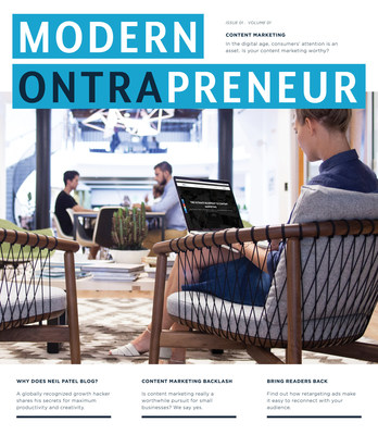 MODERN ONTRAPRENEUR, the latest extension of ONTRAPORT's brand, an online hub featuring interviews with visionary entrepreneurs through articles and podcasts, including the debut of MODERN ONTRAPRENEUR magazine.