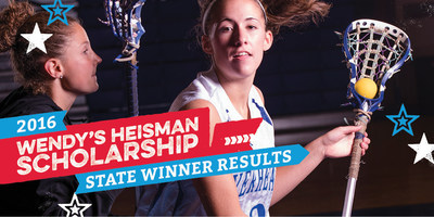 The Wendy's High School Heisman announces the 2016 State Winners. For the first time, State Winners will receive a $1,000 college scholarship. Competing against hundreds of other student athletes from across the United States, these seniors embody the Wendy's High School Heisman values, qualifying them to compete for the next level of National Finalists and stay in the running for the title of National Winners and a $10,000 college scholarship. Visit www.WendysHeisman.com to learn more about the program and view competition results.