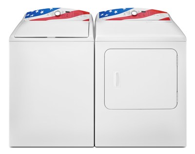 In honor of America's heroes, the Kenmore brand has created a limited edition patriotic laundry pair with an American flag graphic on the back console that was designed, engineered and assembled in the U.S.A. The brand will donate $40 from the sale of each pair, up to a total of $200,000, to Rebuilding Together, a partner of the Sears Heroes at Home program. The money raised will help Rebuilding Together make necessary improvements, modifications and repairs to military family homes nationwide.