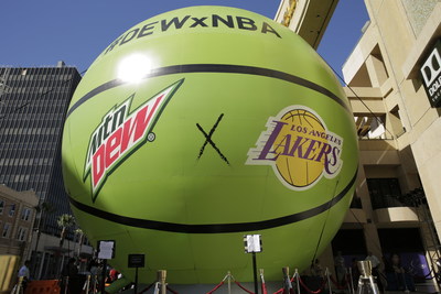 DEWxNBA basketball installation at Dolby Theatre in Hollywood