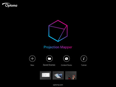 Optoma introduces Projection Mapper, the first mobile app to enable users to project images and video simultaneously onto multiple flat surfaces or three-dimensional objects to create artful entertainment displays in homes, yards, and more.