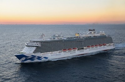 Royal Princess arrives in Ft. Lauderdale with the new brand mark hull design