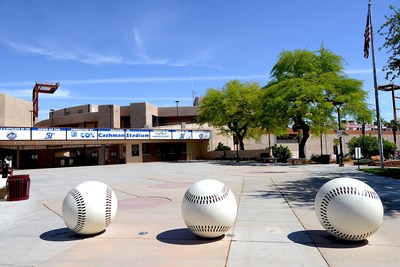 Entrance to Cashman Field, Las Vegas (credit: Glenn Pinkerton, Las Vegas News Bureau)