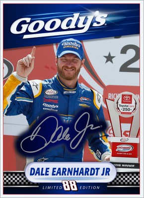 Goody's(R) and Dale Earnhardt Jr. Launch Exclusive 'Dale Jr. Photo Finish' Limited Edition Trading Card Set at the 2016 Goody's(R) Fast Relief 500 on Oct 30th