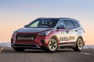 HYUNDAI JOINS FORCES WITH BISIMOTO TO DEVELOP "SANTA-FAST" 1,075 HORSEPOWER REAR-DRIVE SANTA FE SUV FOR 2016 SEMA SHOW