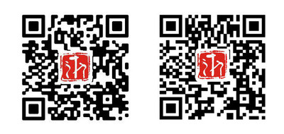 QR codes for Zhejiang Facebook Page (Left) and Official English Website (Right)