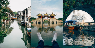 American photographer Jay Mantri enjoys the beautiful scenery during his trip to Discover Jiangsu