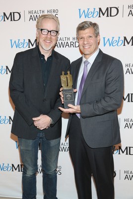 Adam Savage and WebMD Health Hero Scientist Award recipient Ed Damiano, PhD attend the 2016 WebMD Health Heroes Awards on November 3, 2016 in New York City.