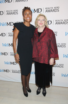 WebMD Health Hero Awards host Robin Roberts and WebMD Health Hero Advocate Award recipient Betty Ferrell, RN, PhD attend the 2016 WebMD Health Heroes Awards on November 3, 2016 in New York City.