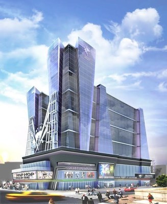 Hip Hop Hall of Fame + Museum & Hotel Entertainment Complex State of The Art Facility Coming to New York City in Manhattan. Daytime view.