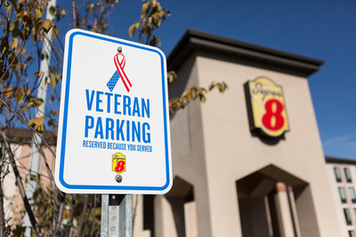 Part of ongoing efforts to support those who serve, Super 8 is introducing Veteran Parking at its nearly 1,800 hotels across the U.S. and Canada. Above, the Super 8 in Mount Laurel, N.J.