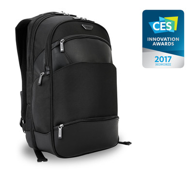 The Targus Mobile ViP Backpack, CES 2017 Innovation Awards Honoree, stands on its own. Literally.